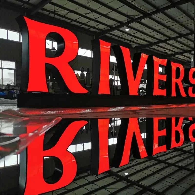 Advertising Board Luminous 3D Stainless Steel Channel Letters LED Decoration Light