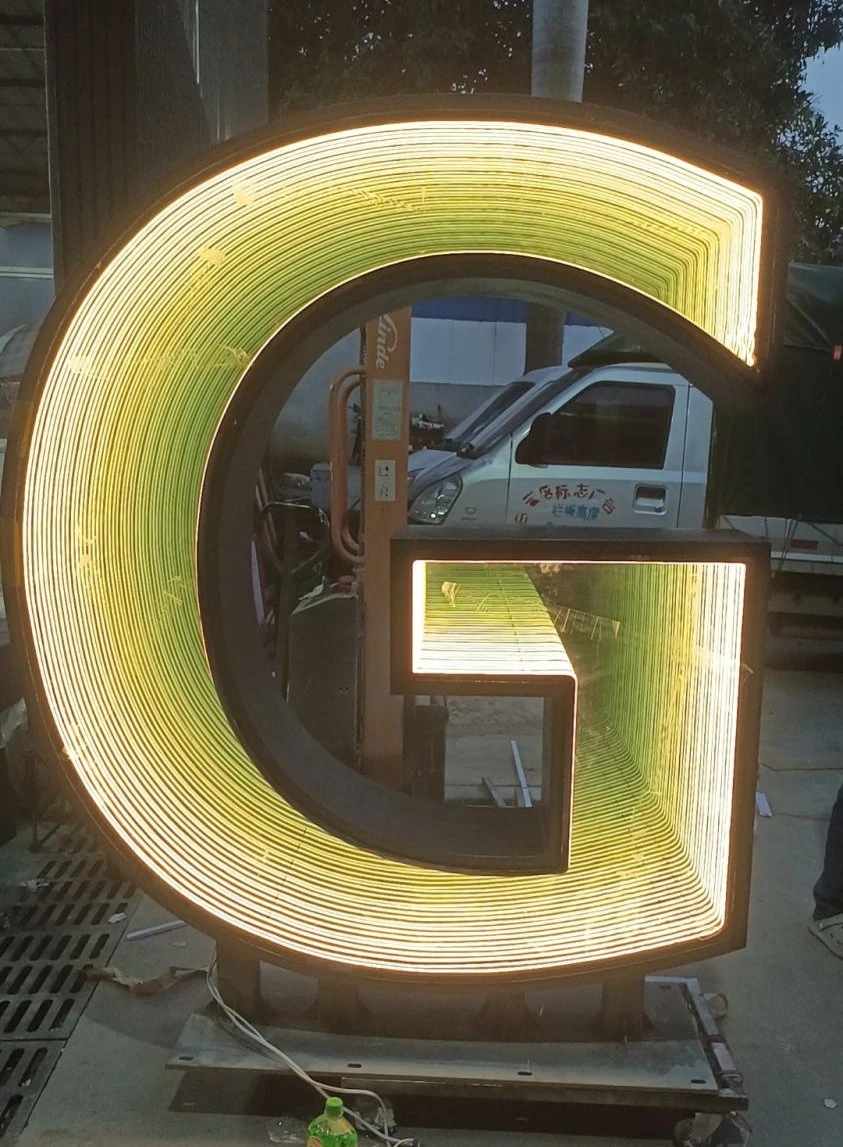 Infinite Tunnel LED Letter Sign Board Outdoor LED Big Letters