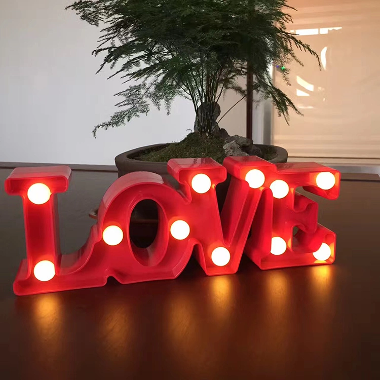 Outdoor LED Vintage Lighted Marquee Letters for Shop and Wedding Decoration