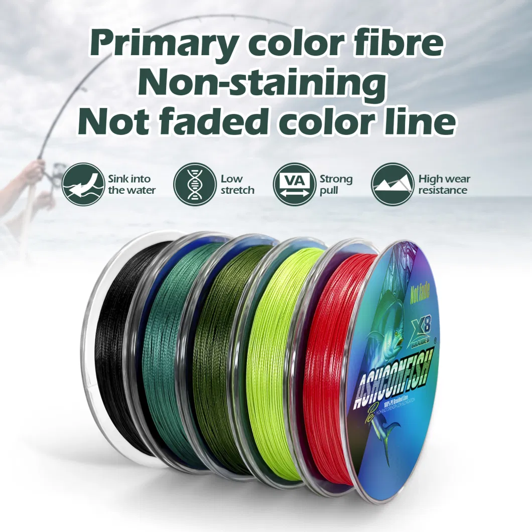 Ultra-Strength Soft No Fade Color 8 Strands 2000 Meters Braid Fishing Line