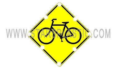 OEM Traffic Warning Directional Sign Edge Lit Reflective Road Bike Lane Sign