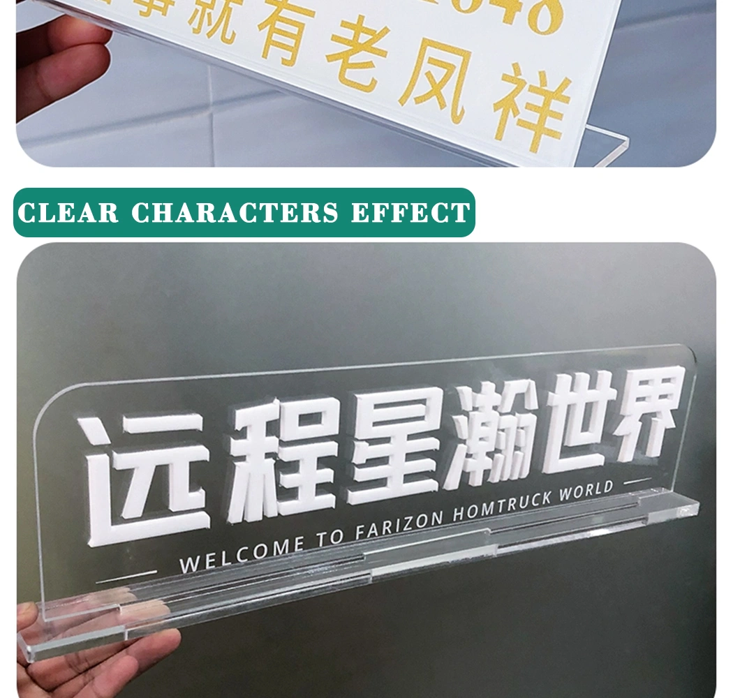 Customized Luminous Toilet Sign LED Acrylic Hanging Signage Light Logo