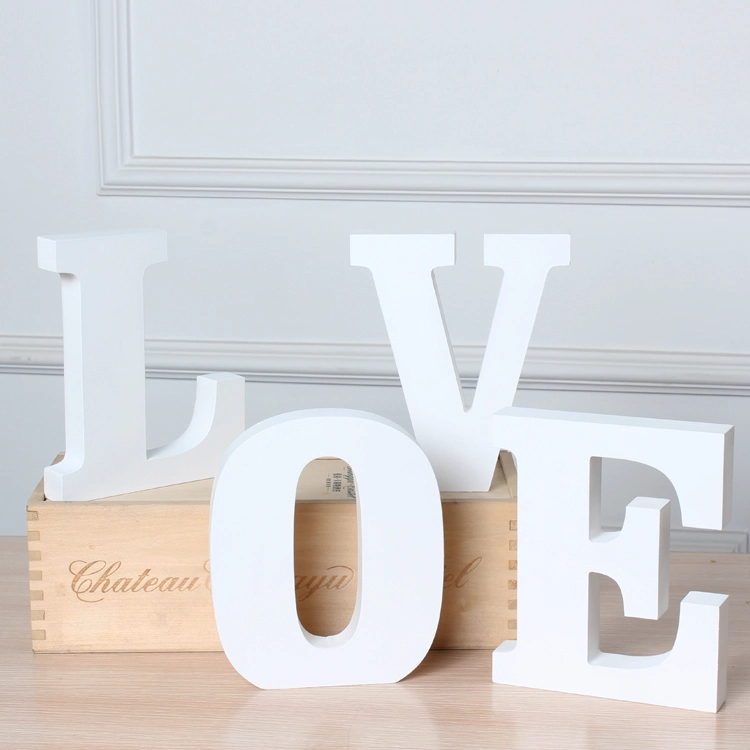 New Product DIY Decorative Wooden Letter Sign Standing Decor Letter for Wedding Party Decor