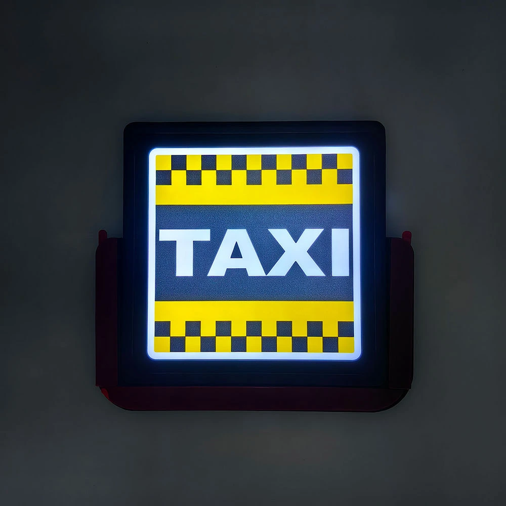 The New Taxi Light Sharing Car Light Logo LED Light Car Sticker Logo Light Built-in Lithium Battery Can Be Charged by USB