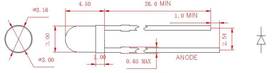 3mm Round LED OEM Manufacturer