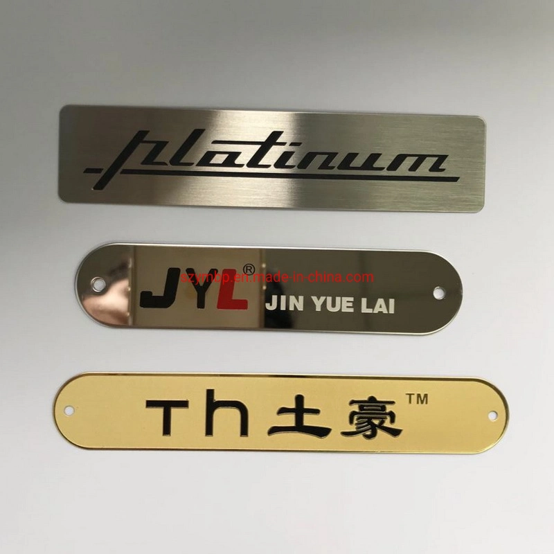 Make a Small Fashion Etched Silkscreen Metal Nameplate Logo