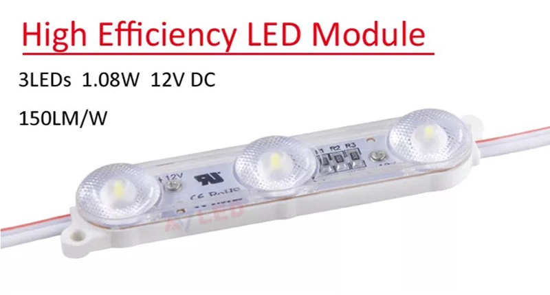 175 Deg DC 12V Daylight White 1.08W Injection LED Module Backlight 2835 SMD Decorative LED Module Light for Letter Sign Advertising with LED Driver