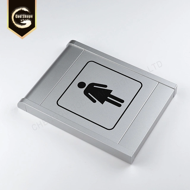 Aluminum Alloy Plate Plaque Sign for Toilet Restroom Washing Room Office Door Building Wall Plate Sign