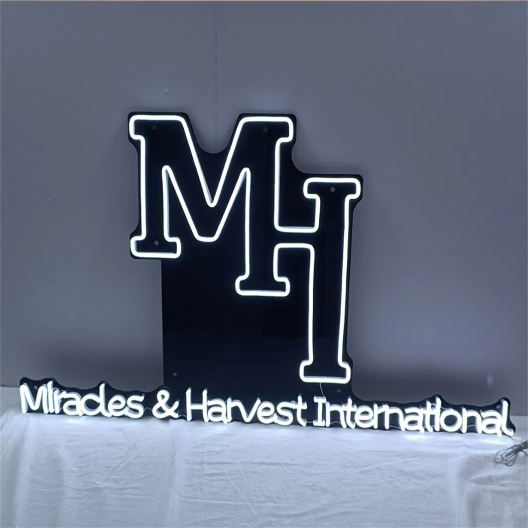 Embossing Outdoor Logo Signage Stainless Steel Acrylic Sign 3D Backlit Light Sign LED Letters