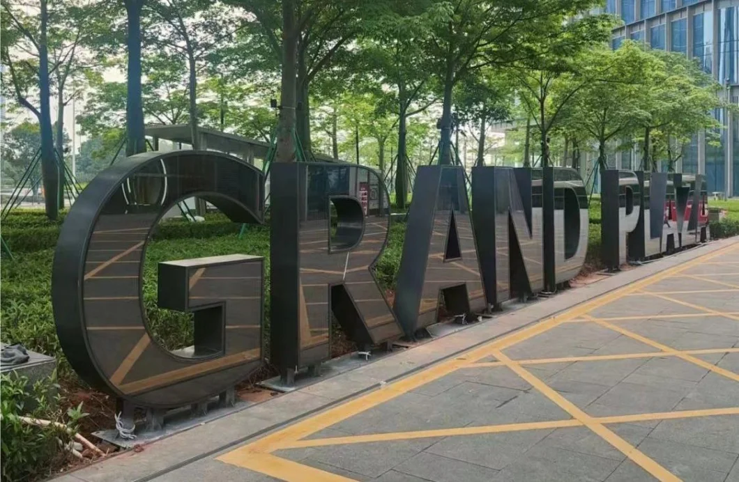 Infinite Tunnel LED Letter Sign Board Outdoor 3D LED Big Letters