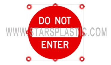 OEM Traffic Warning Directional Sign Edge Lit Reflective Do Not Enter Sign