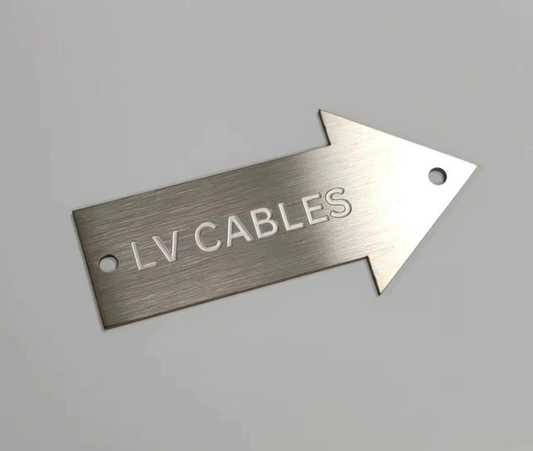 OEM Customized Stainless Steel Logo Etching Nameplate Aluminium Label Metal Sign