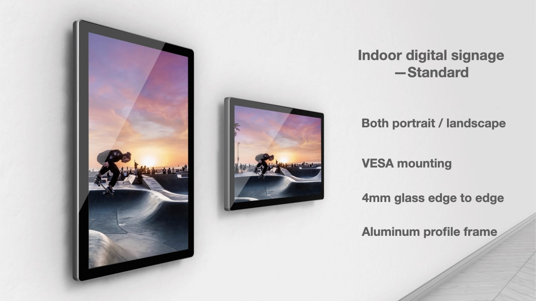 Customize Android TFT Interior Advertising LCD Display Monitor Digital Signage Wall Mount