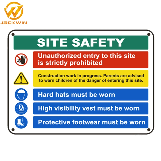 Factory Wholesale Road Construction Site Safety Warning Sign