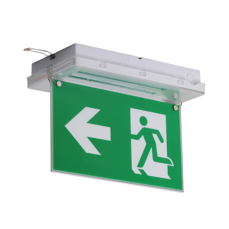 Emergency Exit Sign PVC Sticker with Metal Box