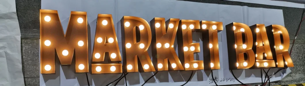 Antique Rusty Finish Letter Sign Marquee Letters