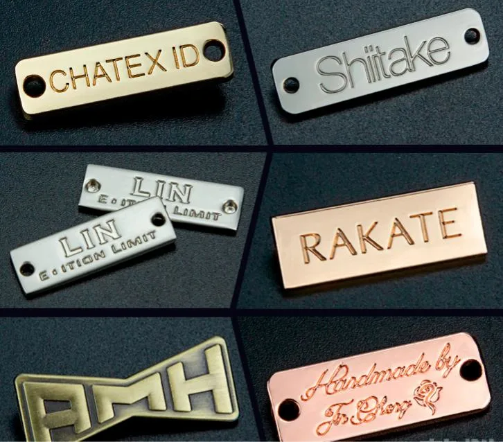 Make a Small Fashion Etched Silkscreen Metal Nameplate Logo