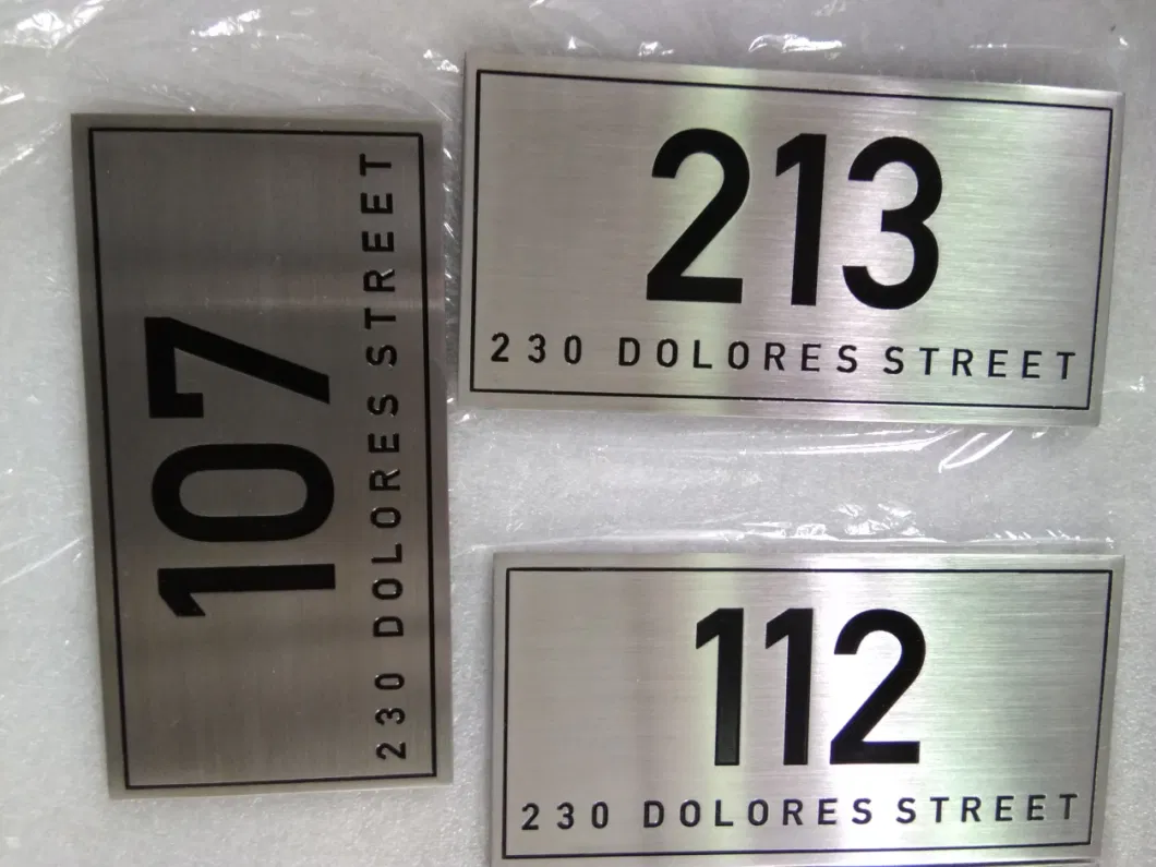 Customerized Metal Stainless Steel Toilet Office Directional Signage LED Door Signs