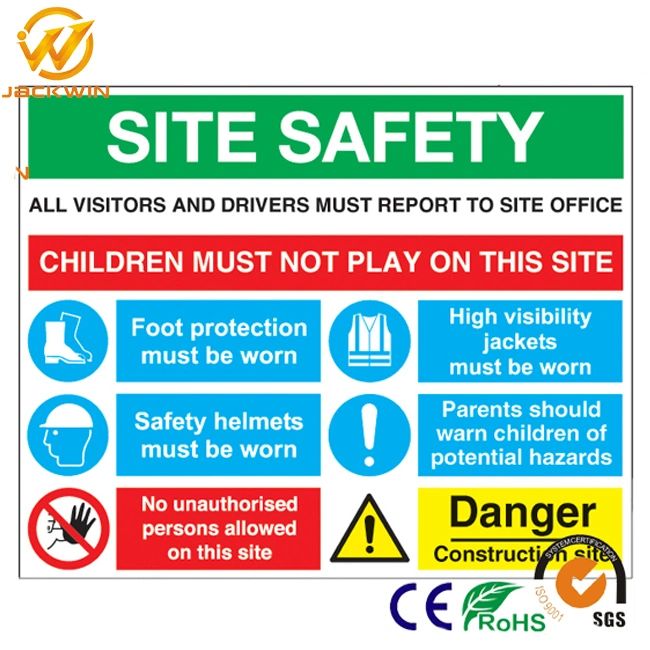 Factory Wholesale Road Construction Site Safety Warning Sign