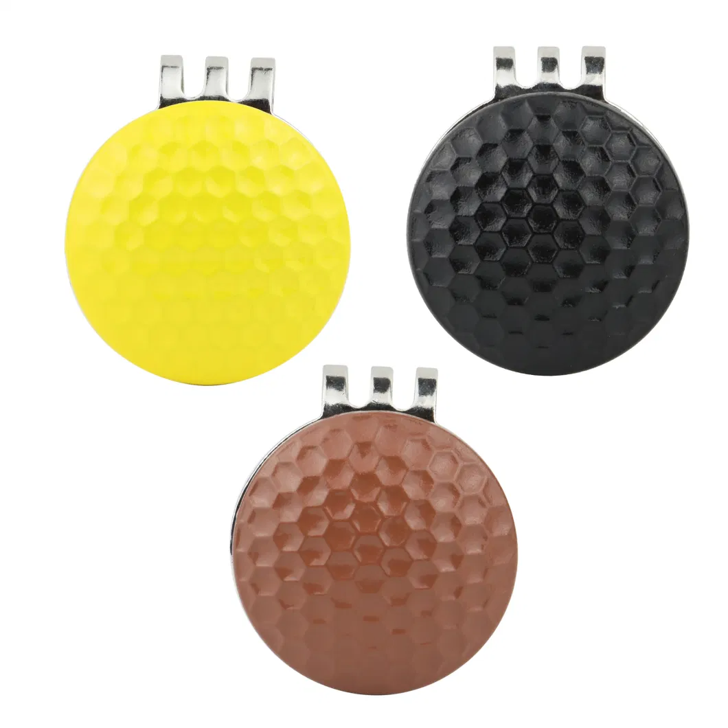 Factory High Quality Magnetic Custom 3D Stereo Golf Hat Clips with Golf Ball Marker