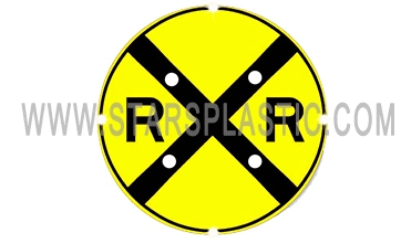 OEM Traffic Warning Directional Sign Edge Lit Reflective Road Railroad Crossing Traffic Sign