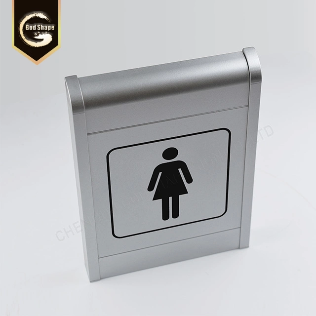 Aluminum Alloy Plate Plaque Sign for Toilet Restroom Washing Room Office Door Building Wall Plate Sign