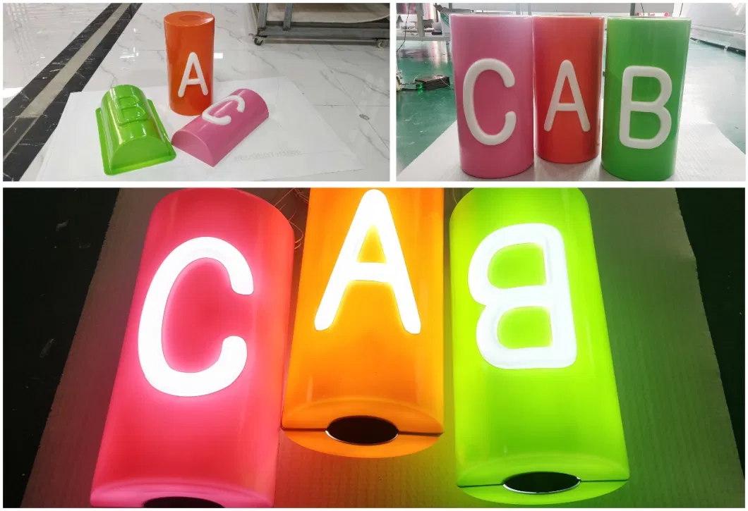 Outdoor LED 3D Molded Vacuum Forming and Chromed Car Logo Sign