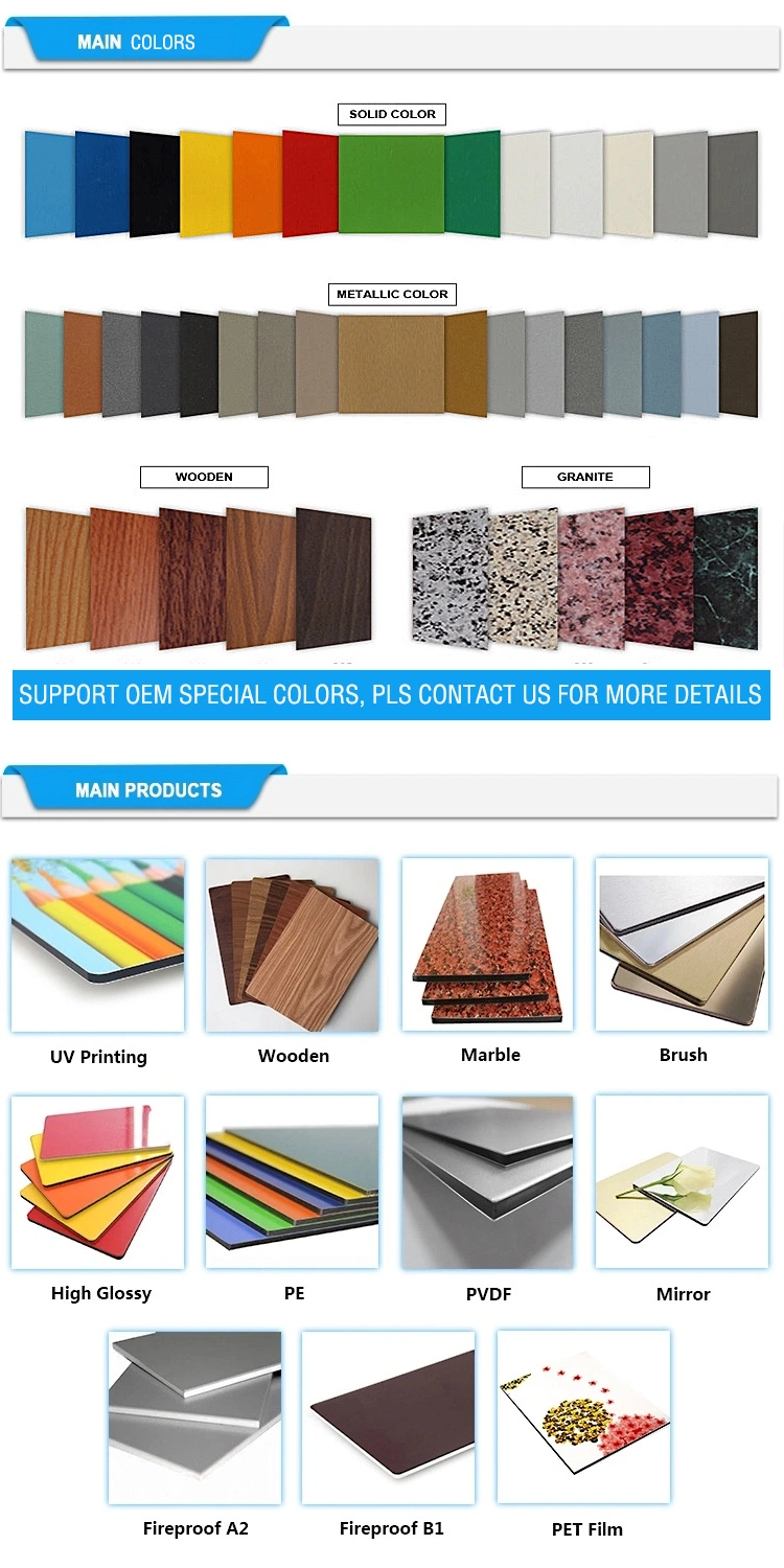 Acm Wall Panels Aluminum Composite Panel Signage Sheet ACP Building Material