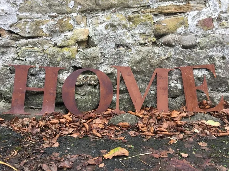 Custom Rusty Metal Letter and Number