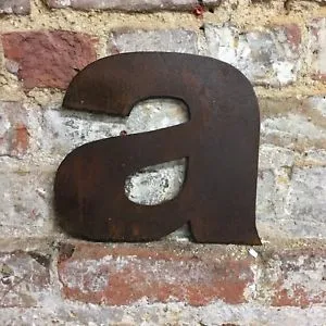 Custom Rusty Metal Letter and Number