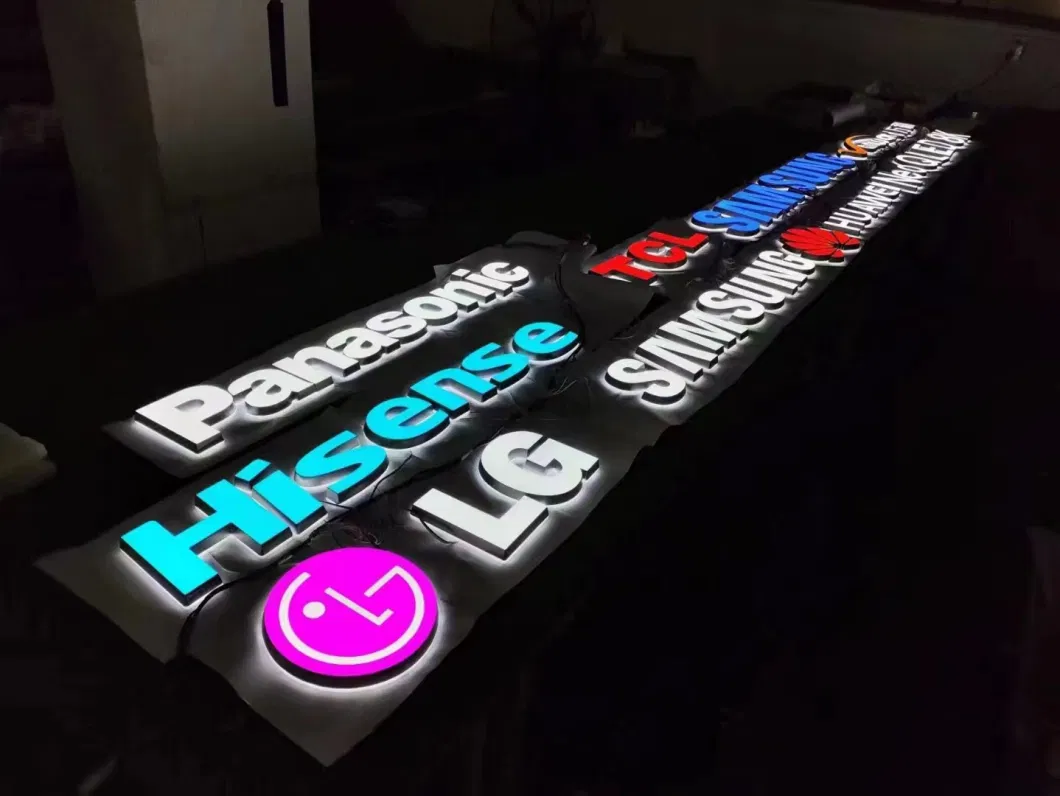 Customized Signs Acrylic Logo Custom Front Lit LED Signage Illuminated Letter