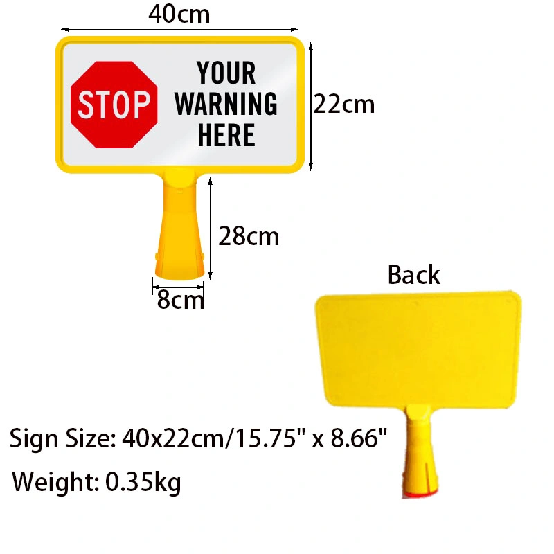 Heavy Duty Plastic Traffic Cone Sign for Road Construction Safety