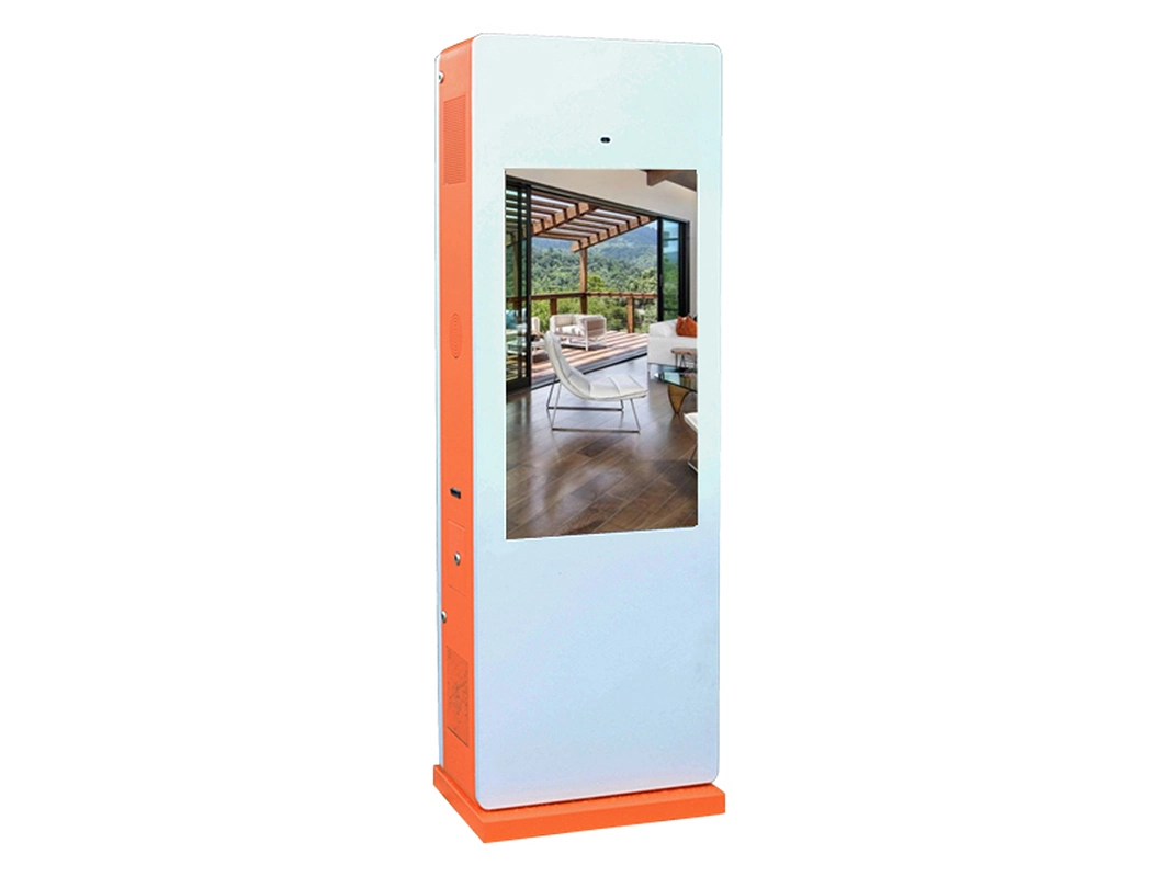 37 Inch Vertical Screen Landing Double Screen Gate Outdoor Advertising Machine Sunglasses Lcdmedia Wireless Monitor Display Kiosk for Sale LED Digital Signage