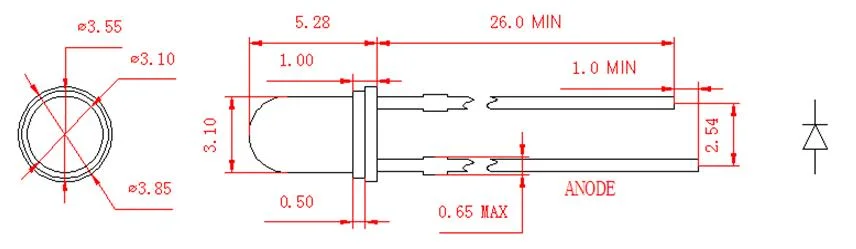 High Quality Red 3mm Round LED Chinese Supplier