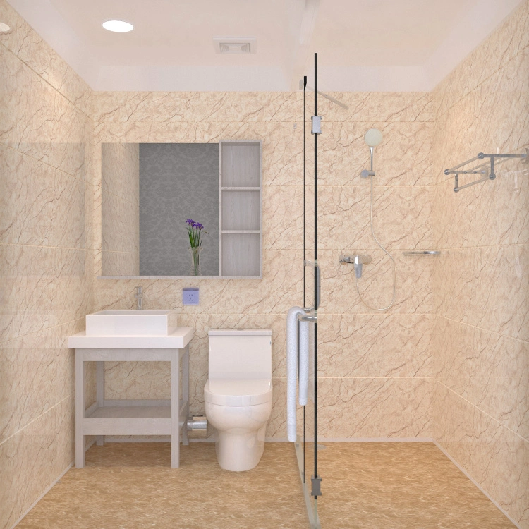 One Bedroom Complete Shower Unit Prefabricated Portable Glass Door Hotel Architectural Design Modular Luxury Prefabricated Bathroom Full Board Payment