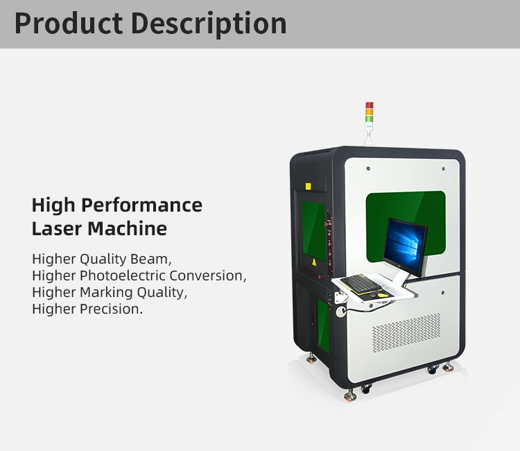 Full Closed Cover Raycus Fiber Laser Marking Machine Aluminum Stainless Steel Brass 50W Laser Marker for Sale