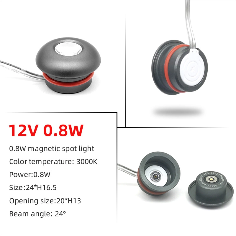 1.5W Mini Magnetic Point Light Source Spotlight for LED Under Cabinet Lighting