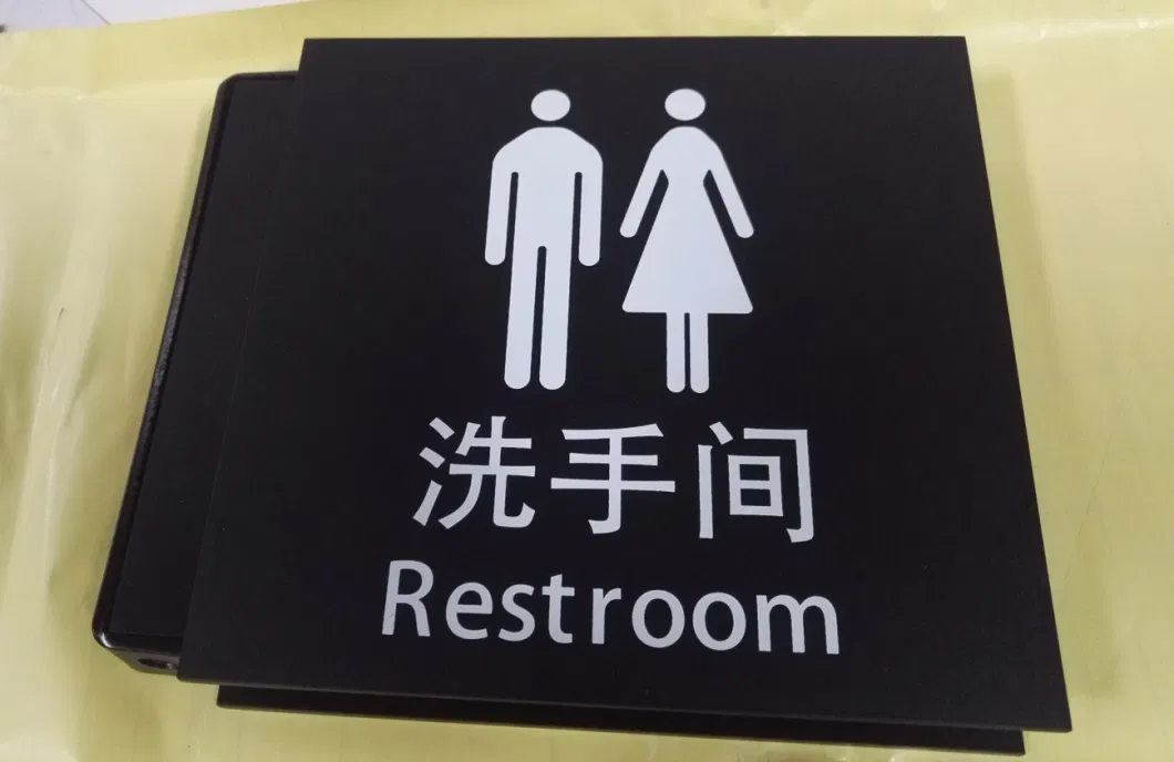 Wc Bathroom Woman Man Door Sign Toilet Plate Washroom Toilet Sign