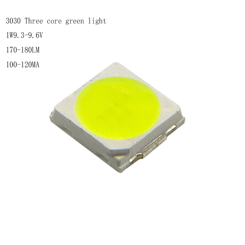 LED 3030 1W 9V Green 520nm 530nm 540nm Green SMD 3030 LED Chip Manufacturer