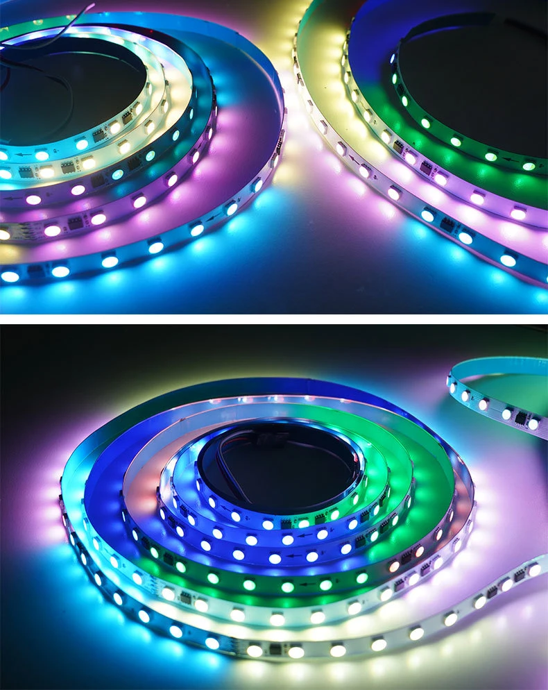 IP20 24V 5050RGBW 60LED/M External IC Full Color Wight Light LED Strip