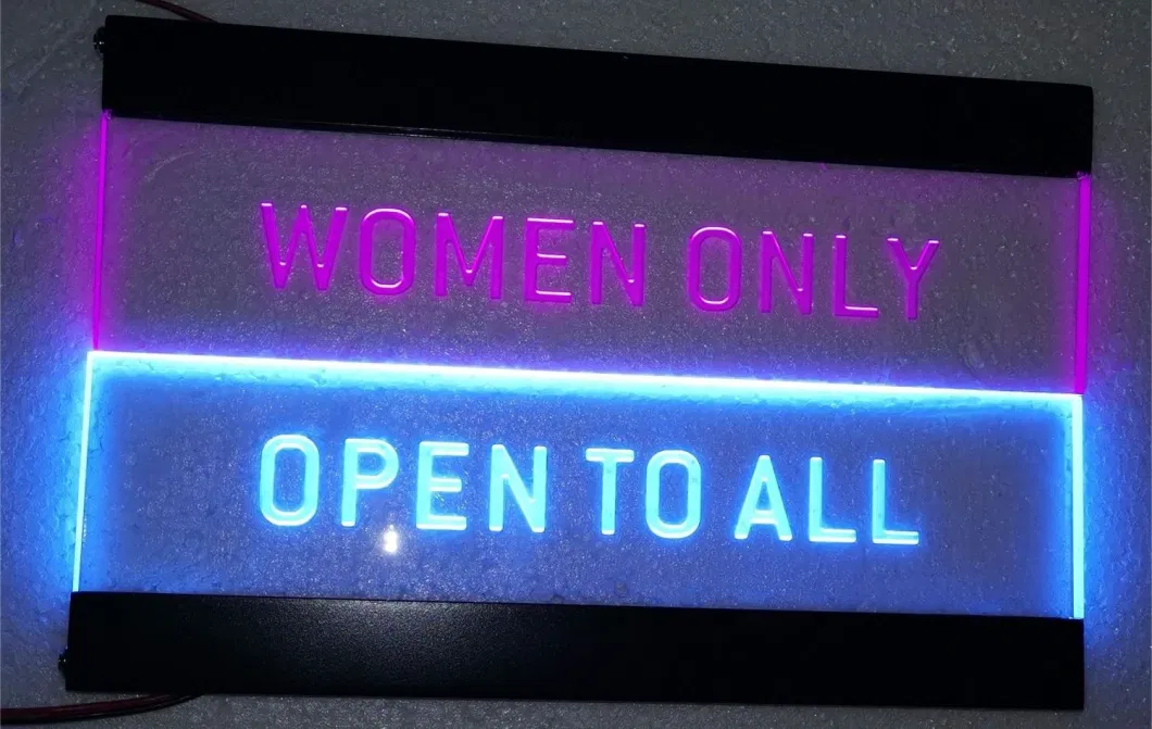 Women Only Toilet Sign Board Custom LED Neon Sign