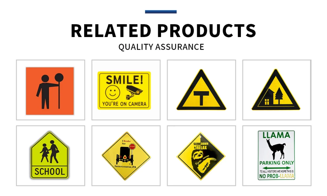 Custom OEM Safety Traffic Signs Board Warning Construction Sign for Factory