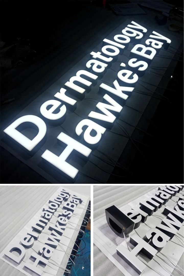 Outdoor Advertising Design Illuminated Letras LED 3D Channel Letter Sign