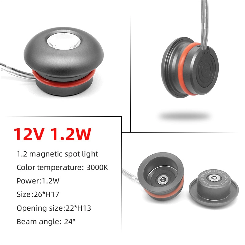 1.5W Mini Magnetic Point Light Source Spotlight for LED Under Cabinet Lighting