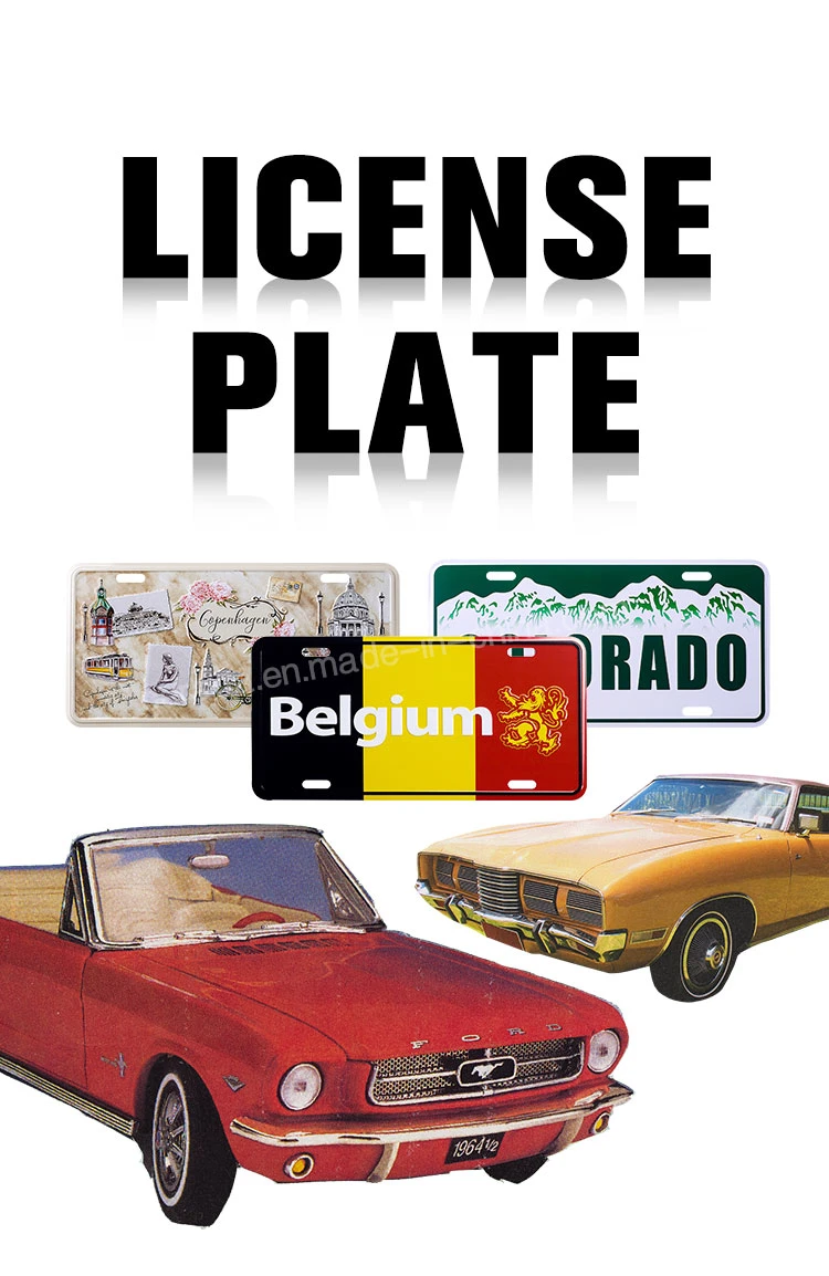 Car License Custom Laser Cutting Blank Promotion Gift Make Your Own Logo Printing Letters and Numbers for Plate