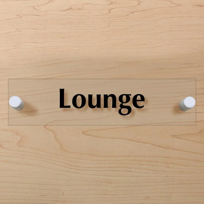 Stainless Steel Sign Lounge Signage Conference Room Signs for Indoor Break Room