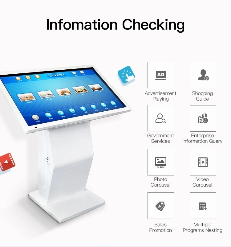 43 Inch Touch Screen Information Interactive Digital Signage Kisok