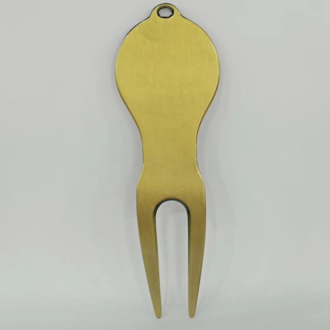 Manufacturers China with Antique Gold Metal Plate Promotion Custom Divot Tool Golf Pitch Mark Repairers