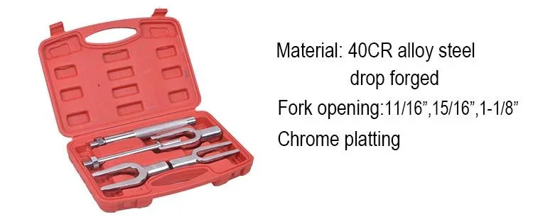 Wholesaler Workshop Mechanic Tool-5PC Ball Joint Pickle Fork Tool Set to Remove Ball Joint