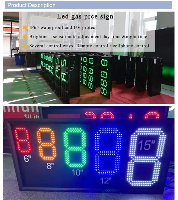 Petrol Station Construction Advertising Display Equipment Gas Price Signs Suppliers